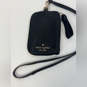 Kate Spade Black Nylon Lanyard ID Holder